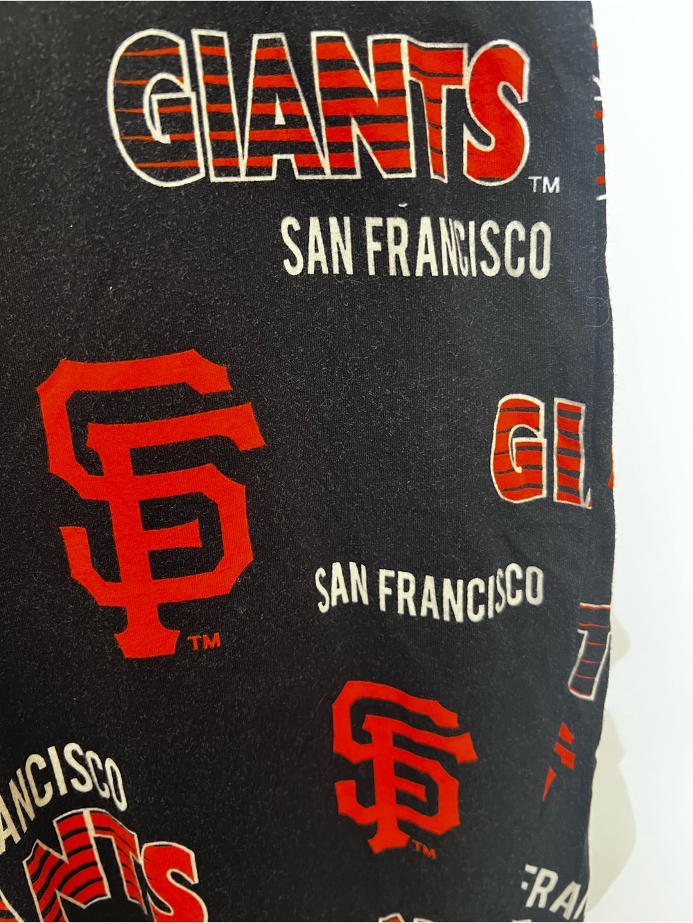SAN FRANCISCO GIANTS MEN’S LOUNGE OR PJ PANTS. SIZE LARGE ORANGE & BLACK